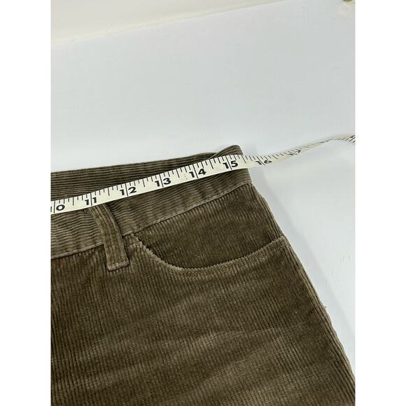Banana Republic Pants Women SZ 27 Brown Corduroy Cotton Low Rise y2k Minimalist - Picture 9 of 9